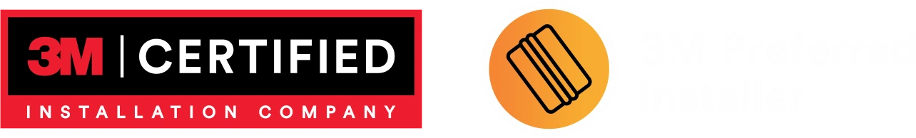3M Certified Installation Company and 3M Preferred Installer badges