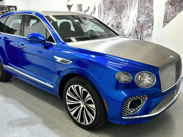 Bentley blue colour change wrap — vinyl wraps and PPF gallery